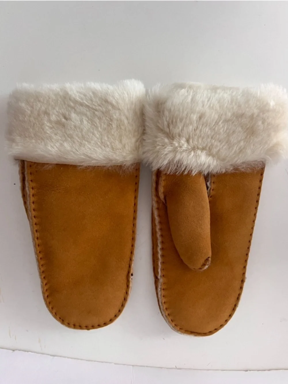 Altare Suede & Shearling Mittens